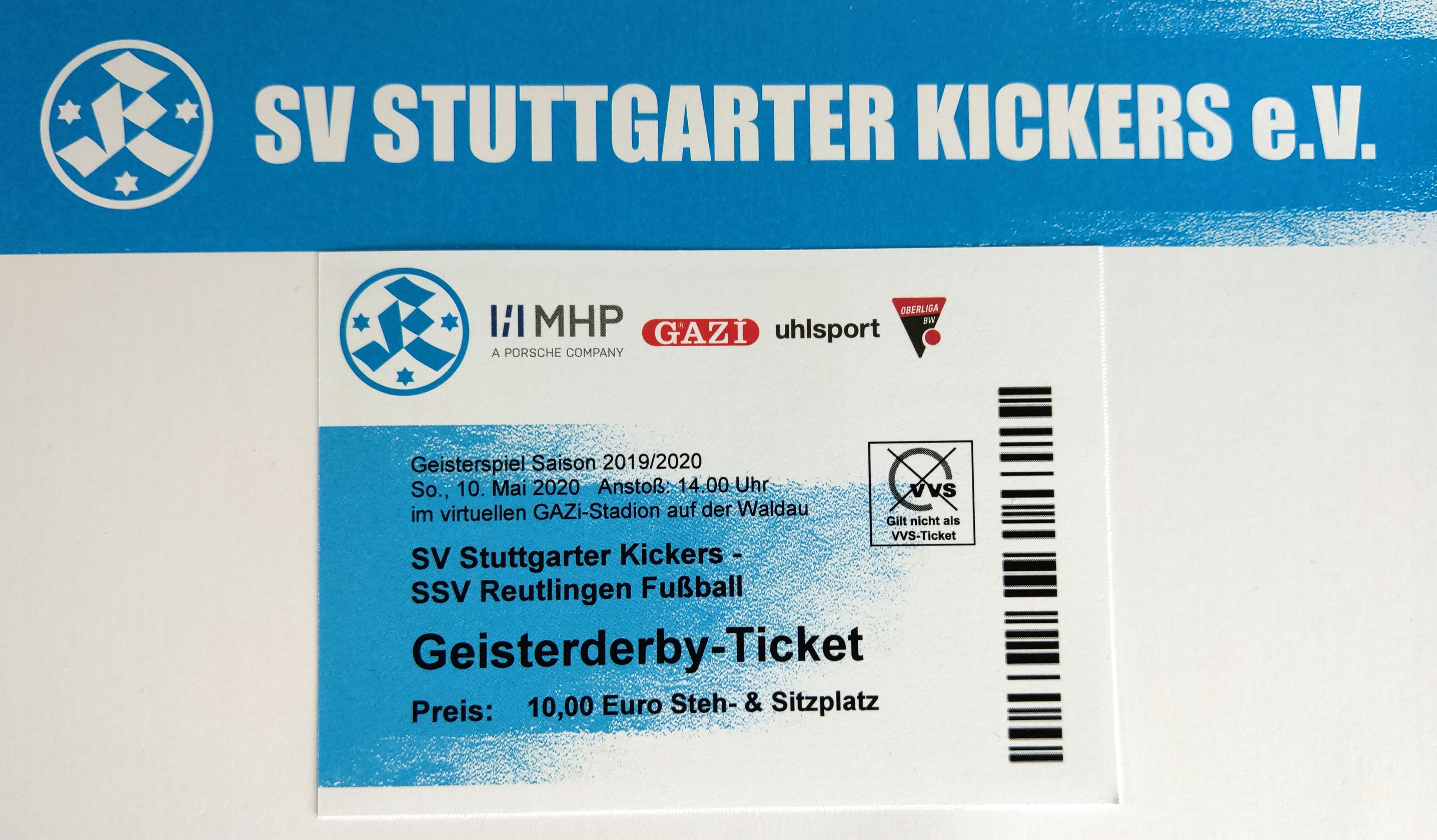 Geisterderby-Ticket SSV Reutlingen
