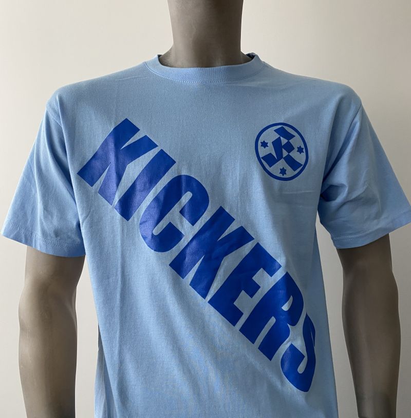 T-Shirt Kickers cyanblau