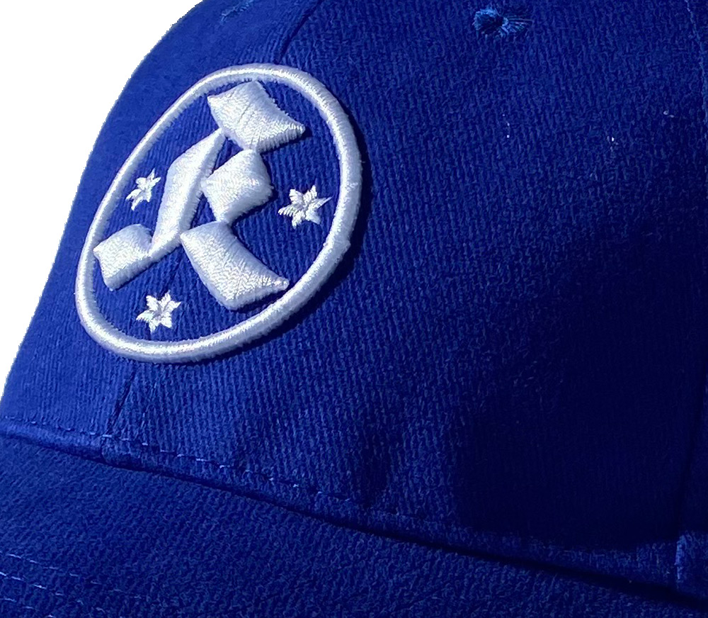 Cap blau 3D-Kickers-Logo (rundes Schild)