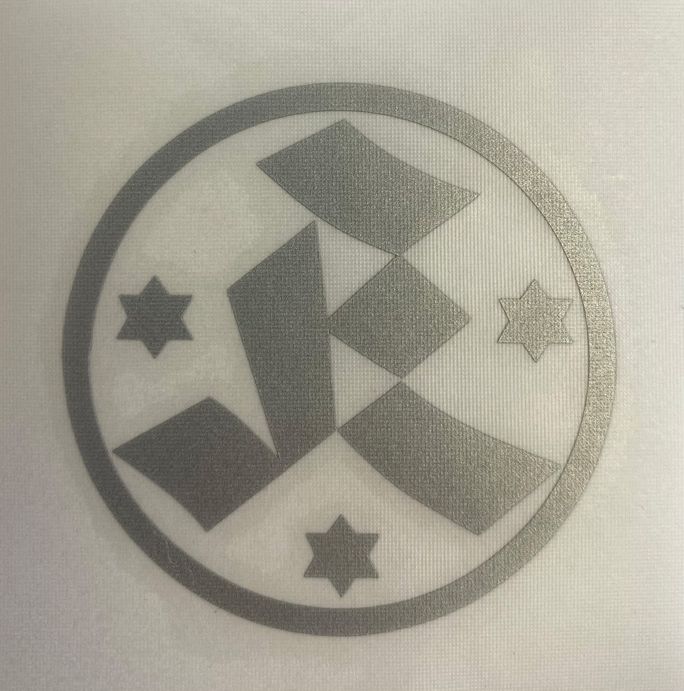 Aufkleber „Kickers-Logo“ transparent silber
